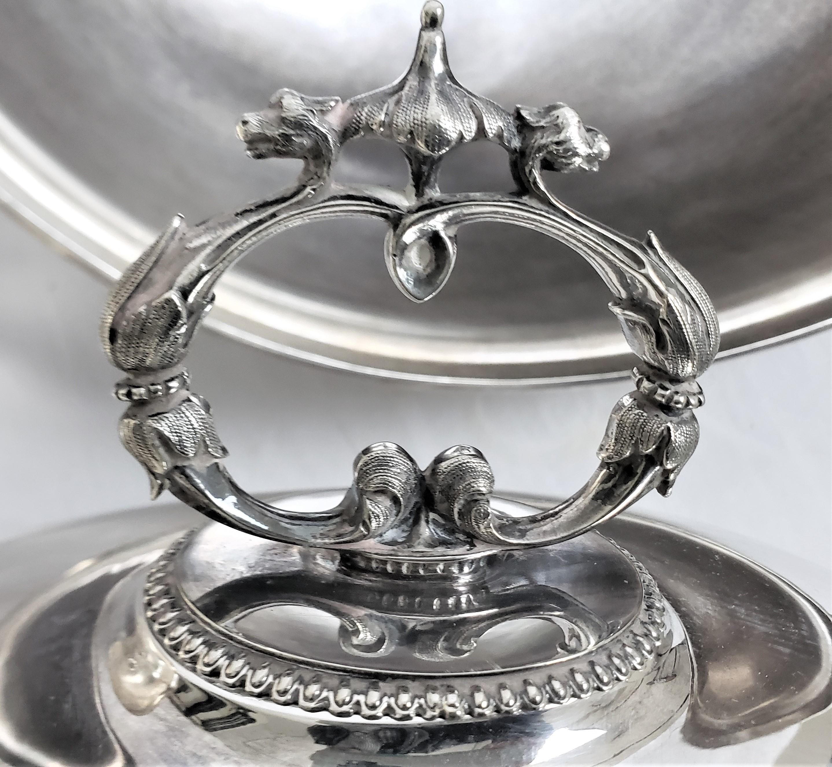 19th Century Antique Hand-Crafted & Silver Plated Graduated Meat Dome or Entre Cover Set For Sale