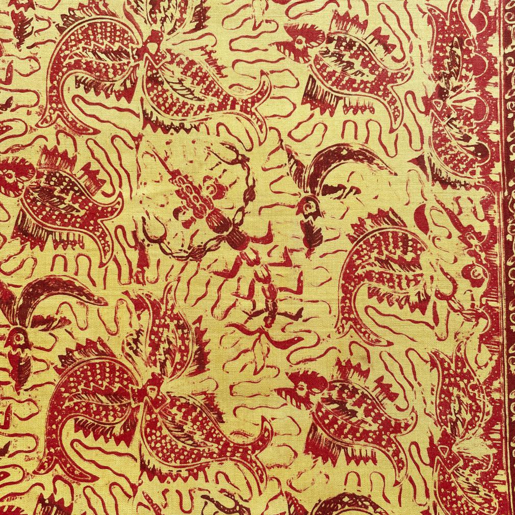 Antico Batik di cotone tinto a mano Slendang (Selendang), Giava in vendita 4