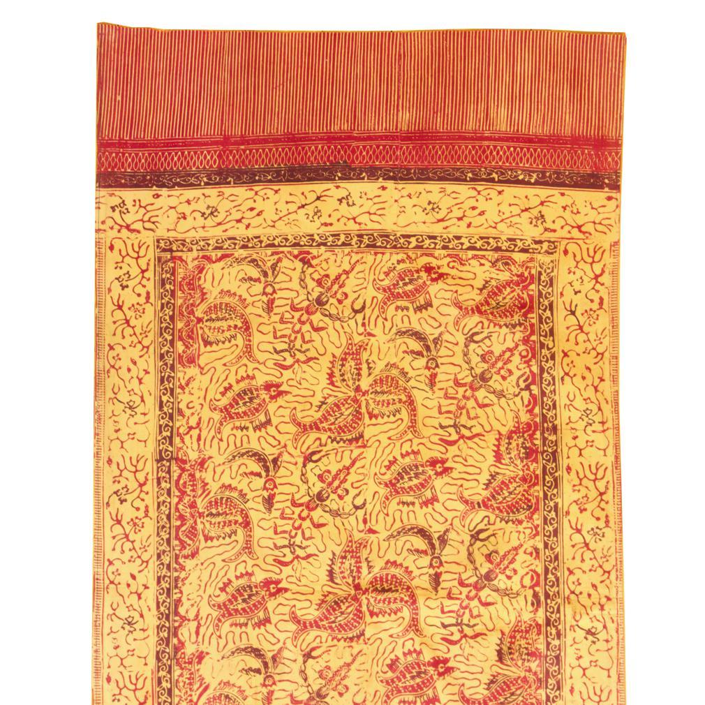 Altro Antico Batik di cotone tinto a mano Slendang (Selendang), Giava in vendita