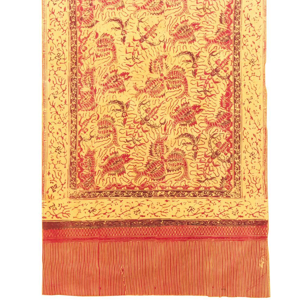Antico Batik di cotone tinto a mano Slendang (Selendang), Giava In condizioni buone in vendita a Point Richmond, CA