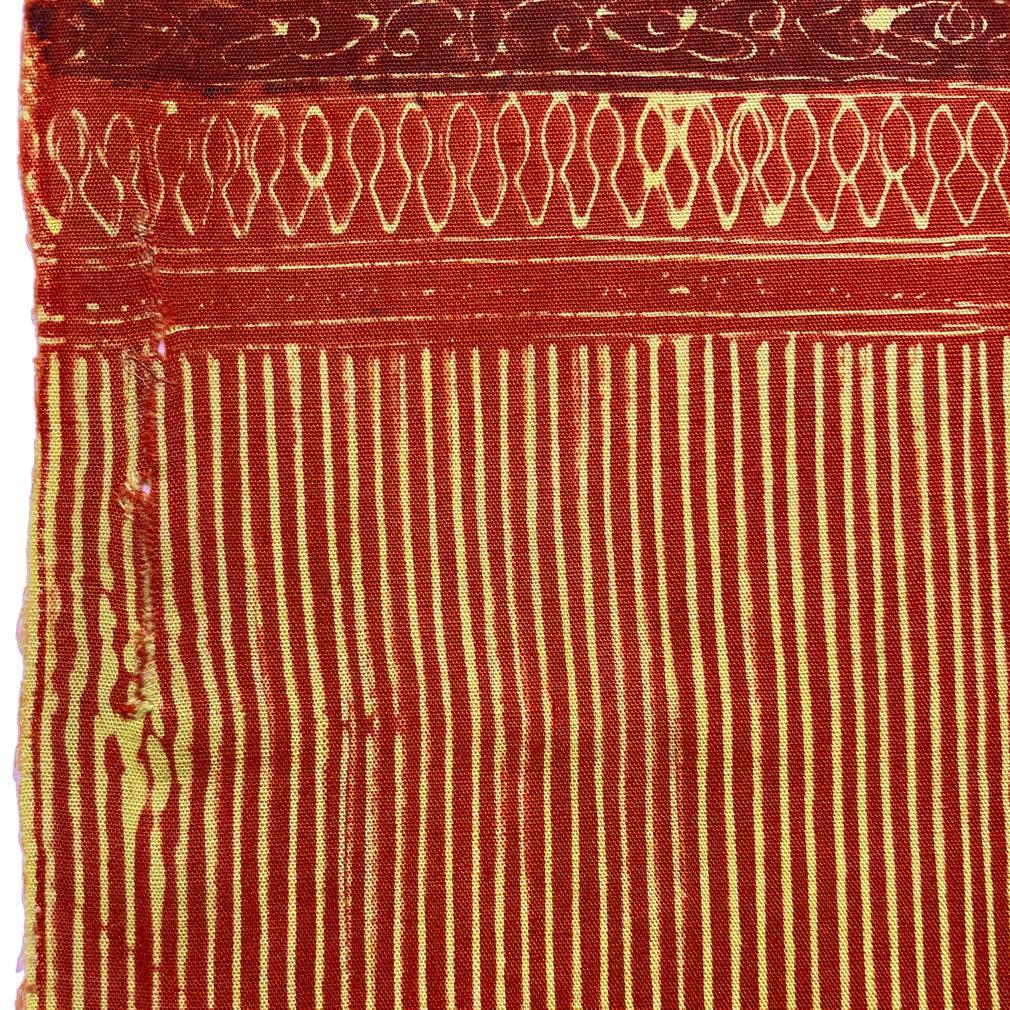Antico Batik di cotone tinto a mano Slendang (Selendang), Giava in vendita 1