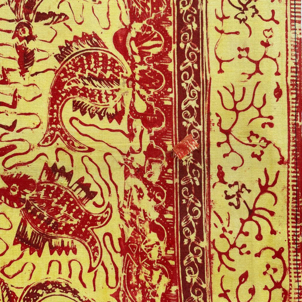 Antico Batik di cotone tinto a mano Slendang (Selendang), Giava in vendita 2