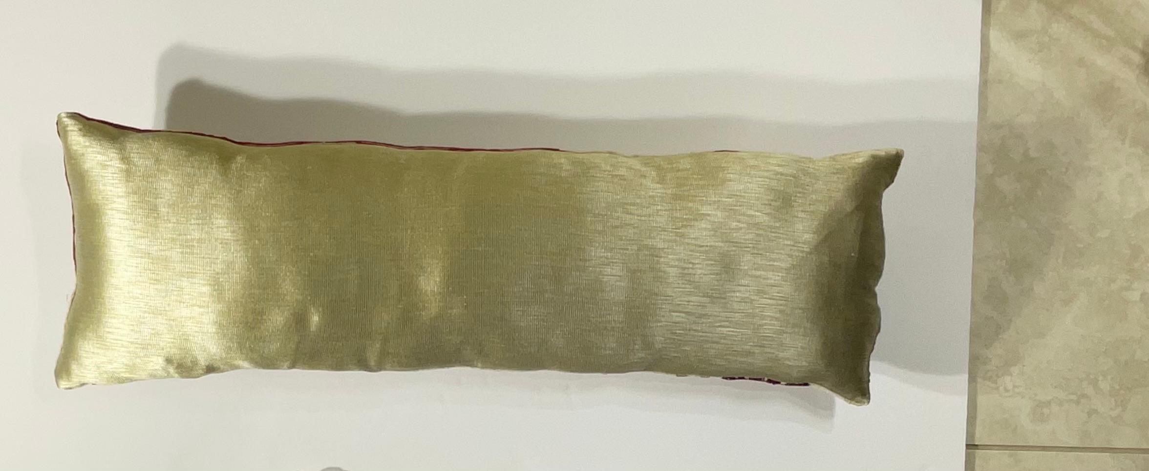 Antique Hand-Embroidered Suzani Pillow - A Piece of Art For Sale 1