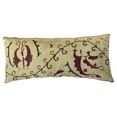 Antique Hand-Embroidered Suzani Pillow - A Piece of Art