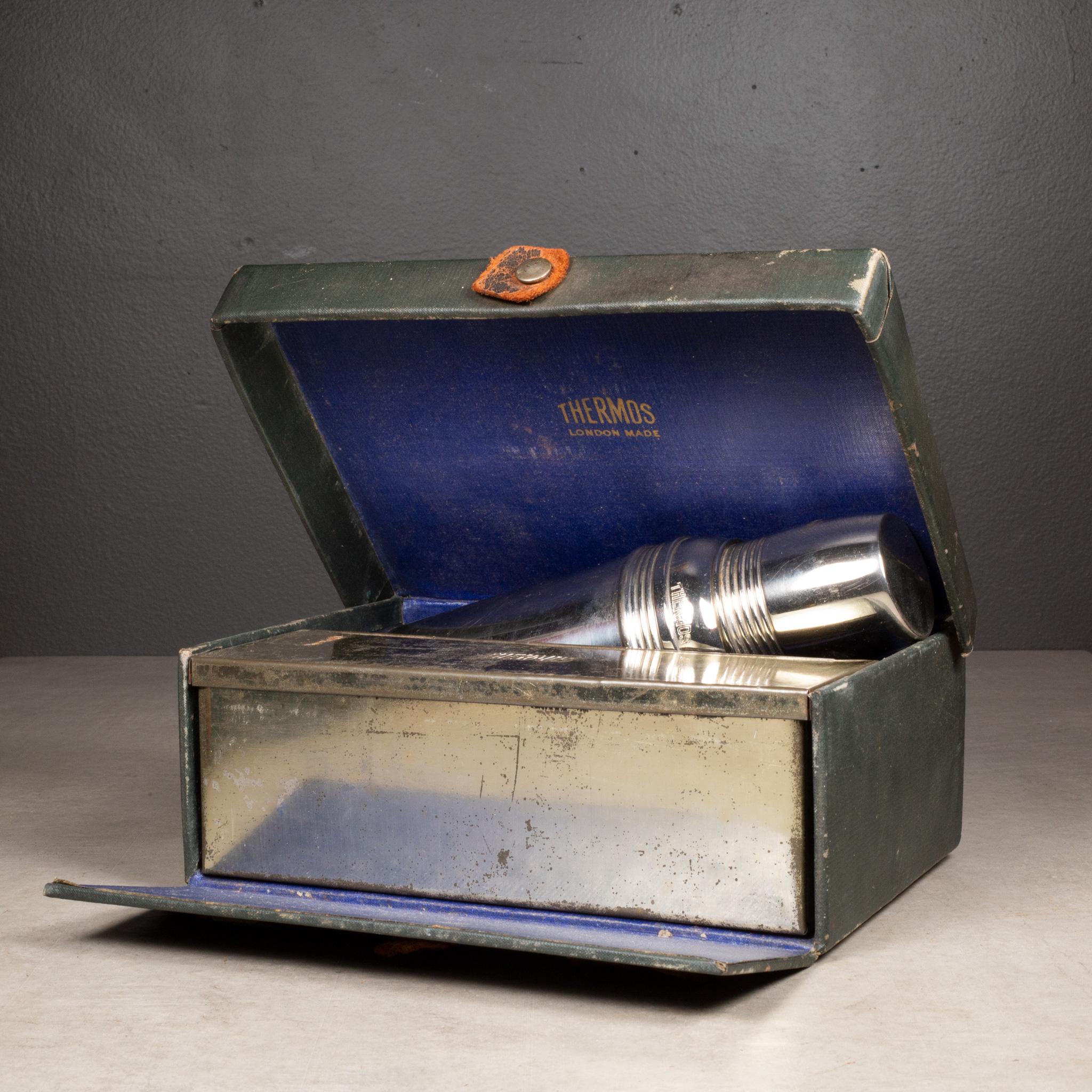 Fiambrera antigua pintada a mano de la banda de la Universidad Ivy League c.1920 en Bueno estado para la venta en San Francisco, CA