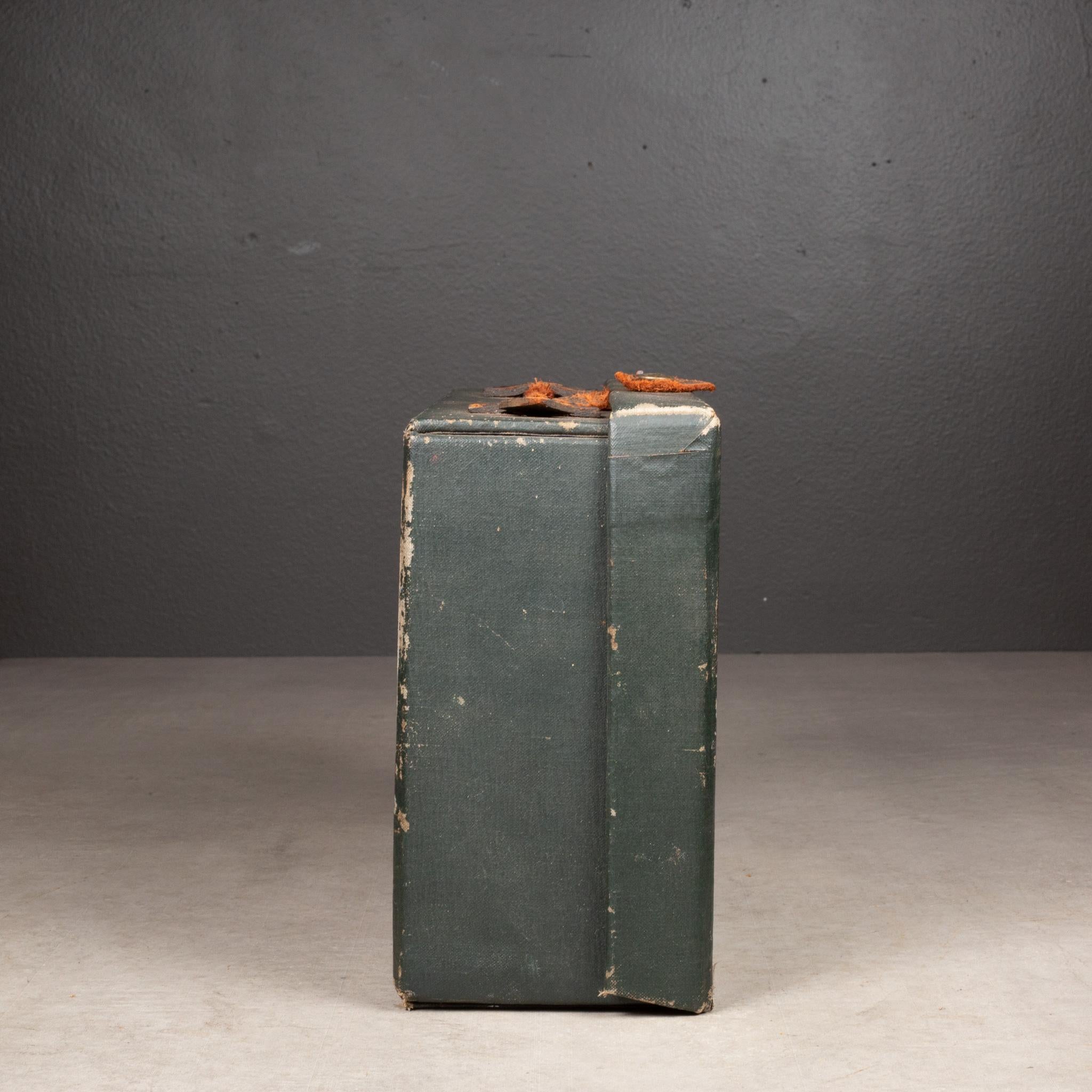 Fiambrera antigua pintada a mano de la banda de la Universidad Ivy League c.1920 en venta 1