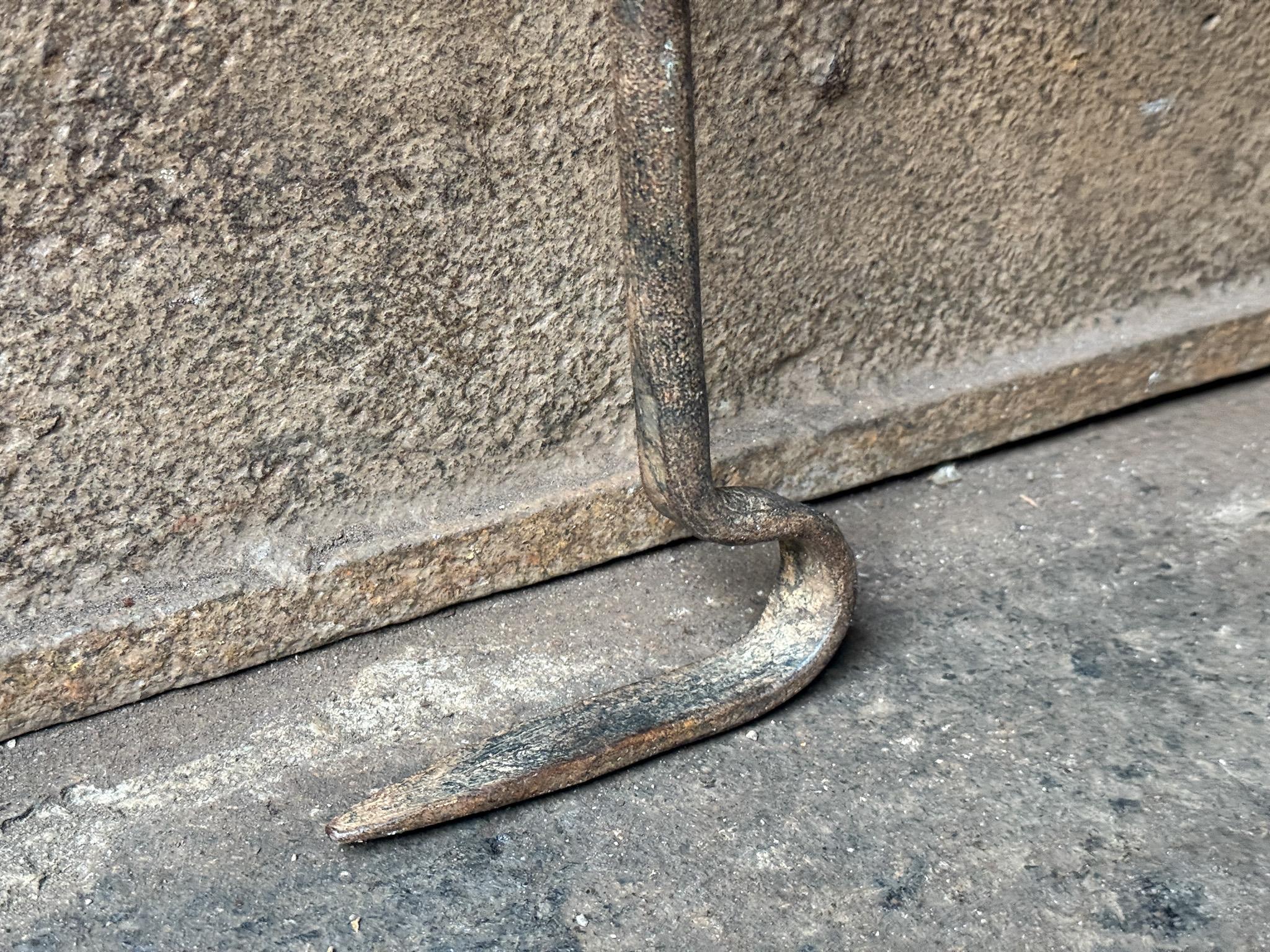 Napoleon III Antique Hand-Forged French Fire Poker, 19th Century For Sale