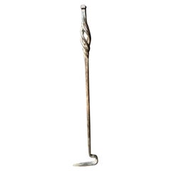 Antique Hand-Forged French Fire Poker, 19th Century