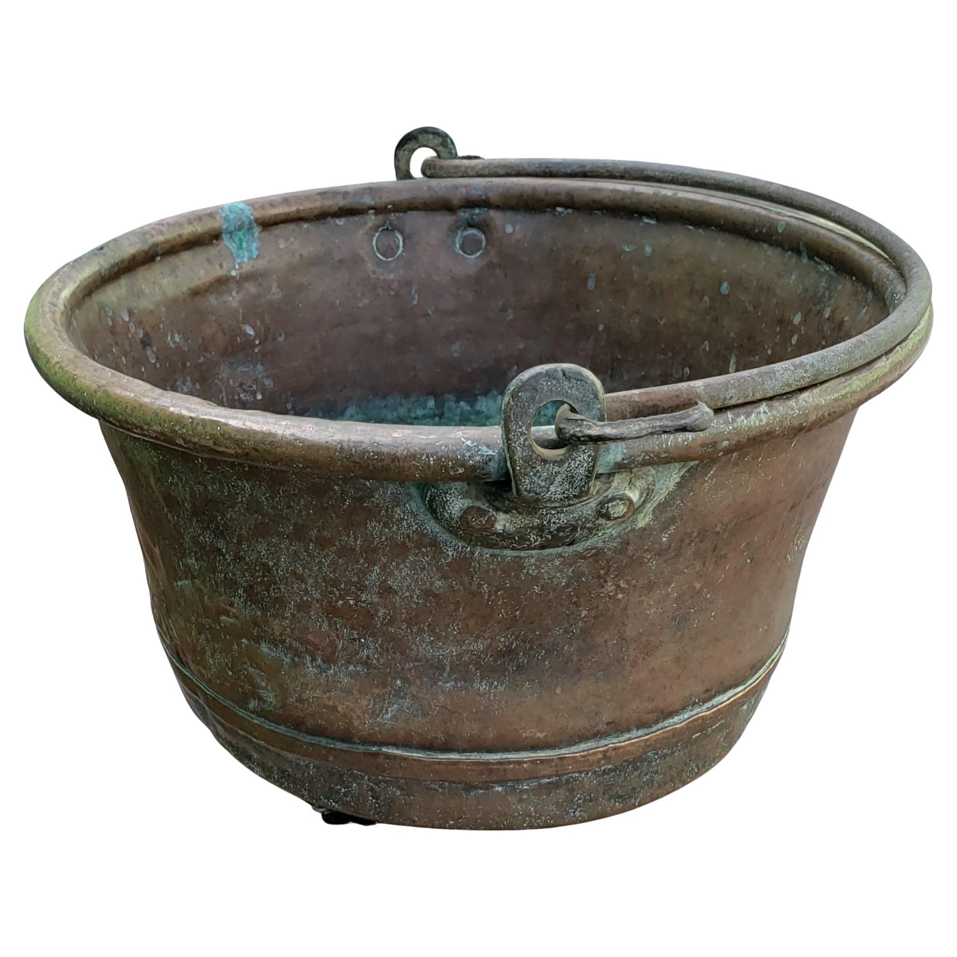 copper bucket with handle