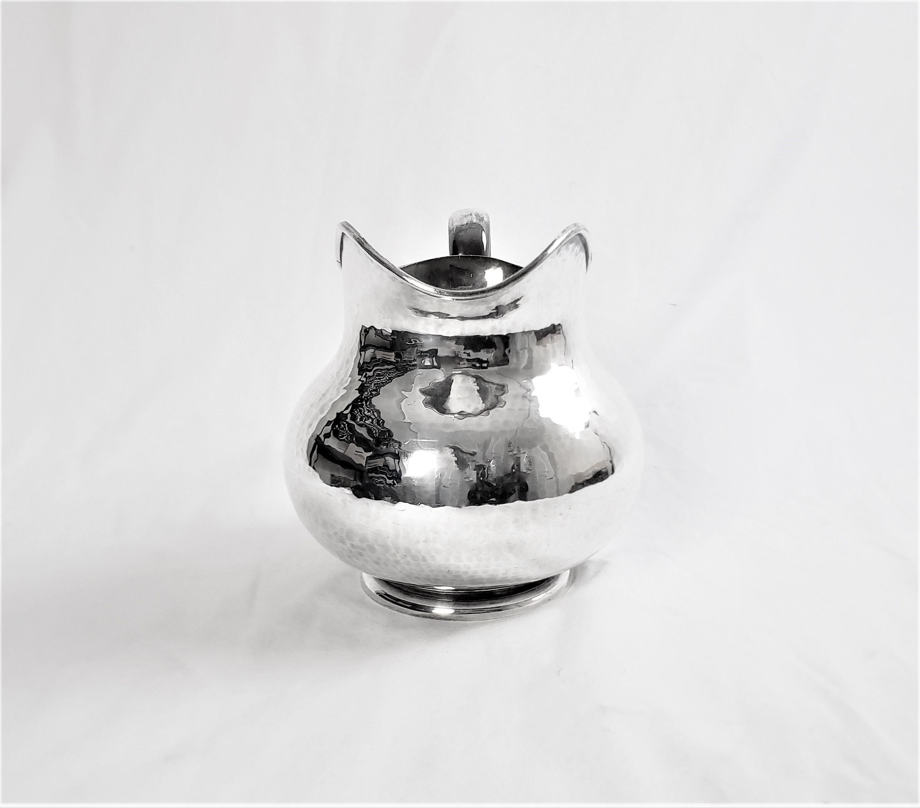 Antique Hand Hammered Silver Plated Water Pitcher 4