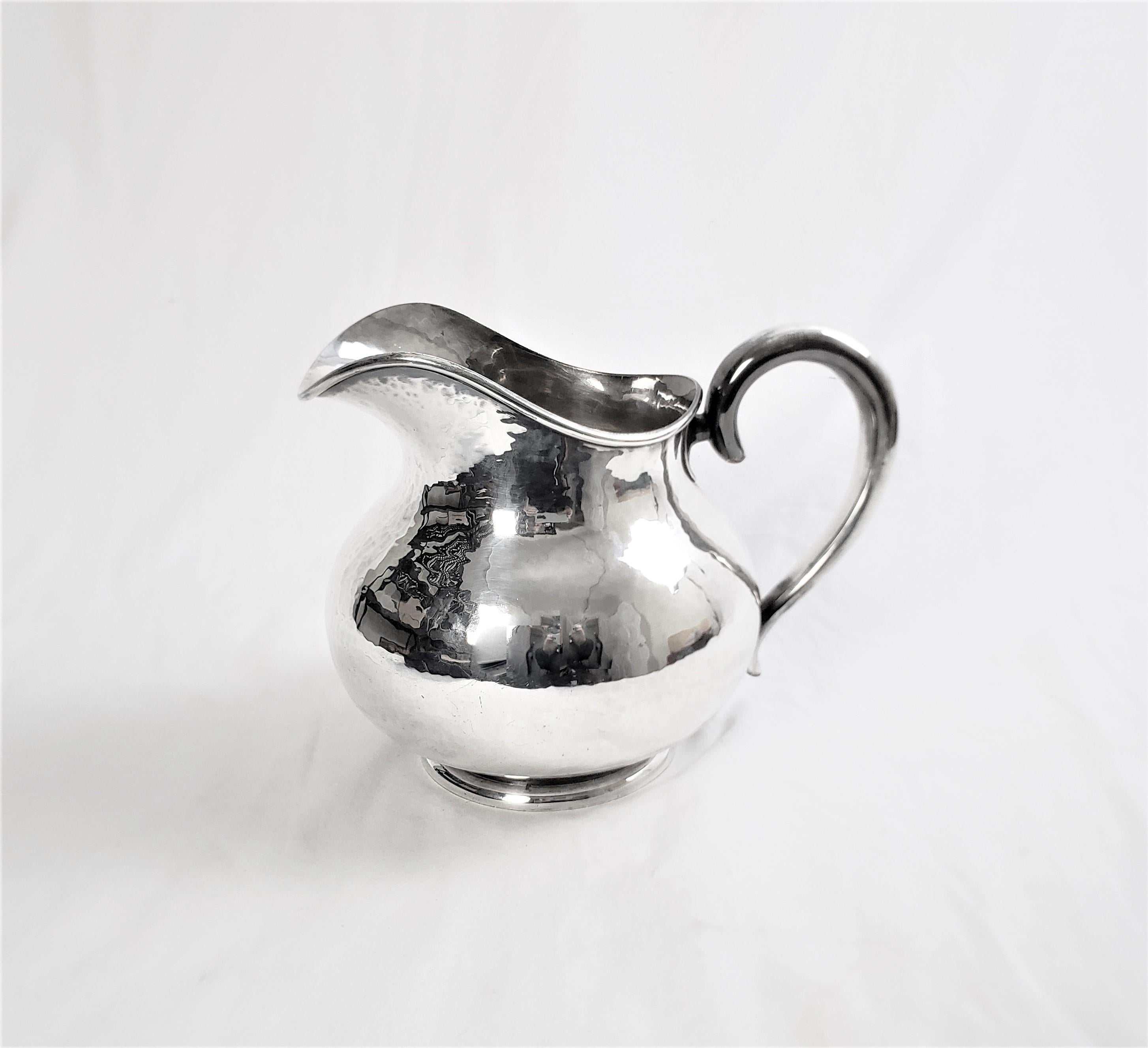 Antique Hand Hammered Silver Plated Water Pitcher 5