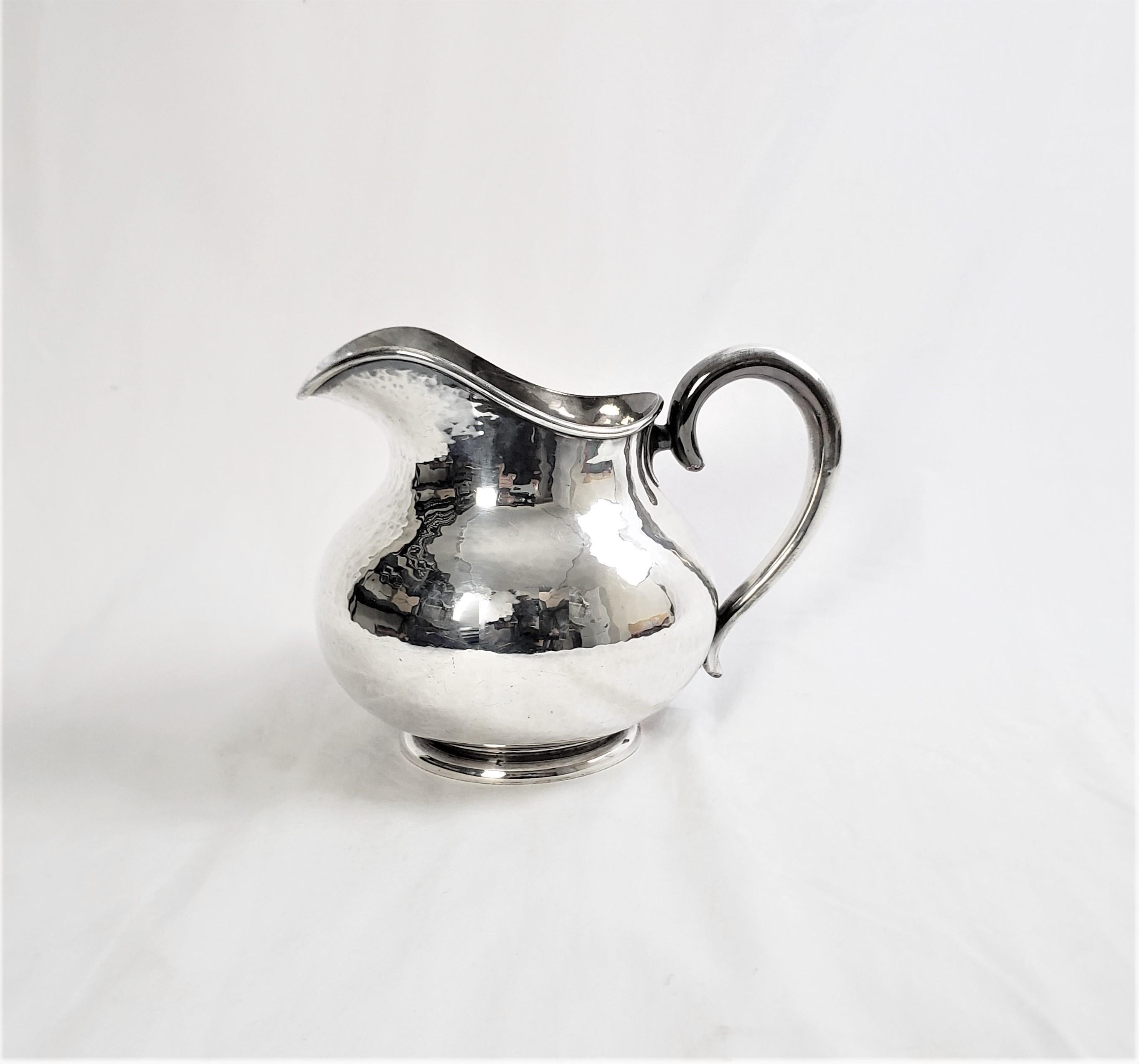 American Antique Hand Hammered Silver Plated Water Pitcher