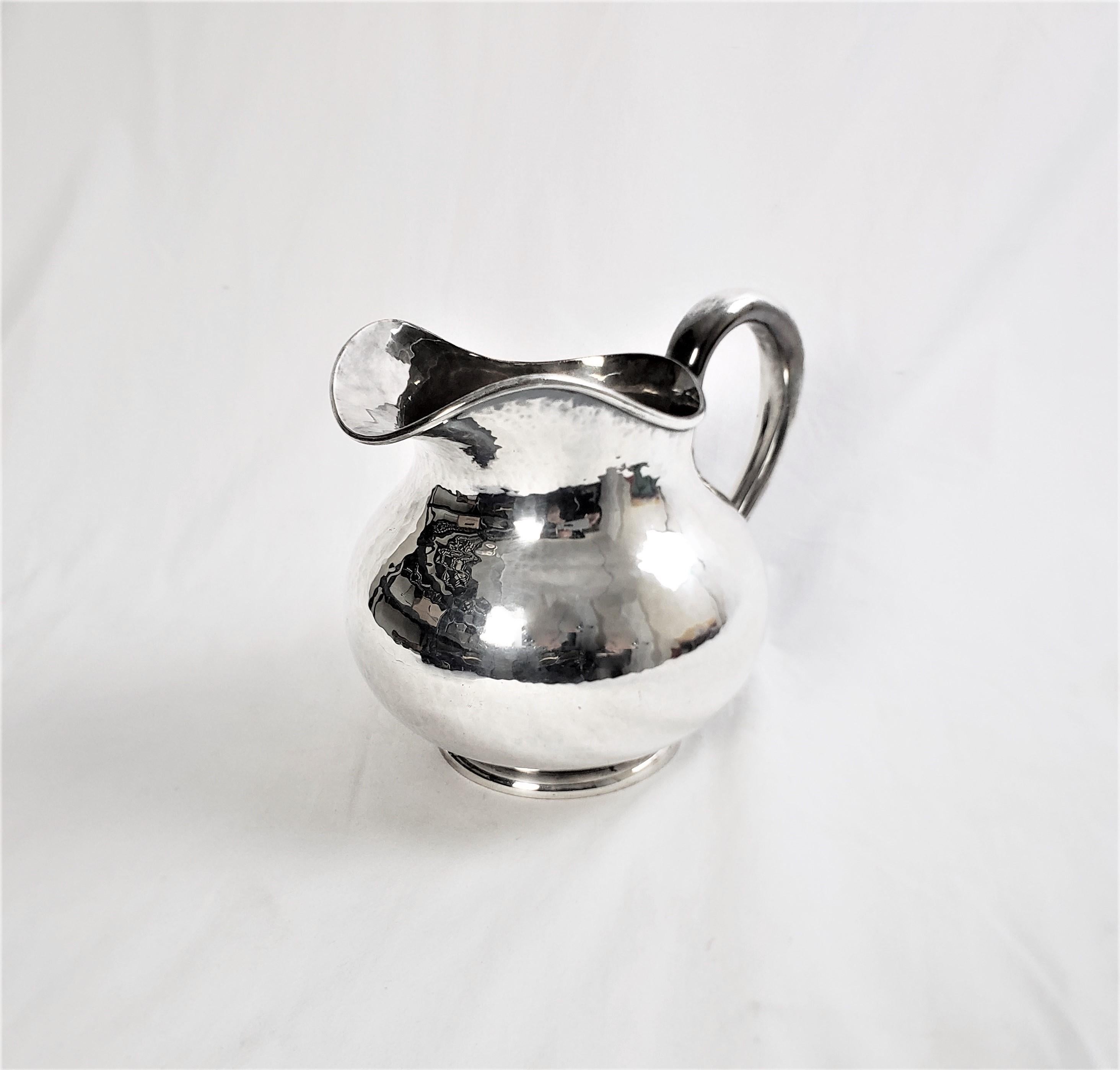 Hand-Crafted Antique Hand Hammered Silver Plated Water Pitcher