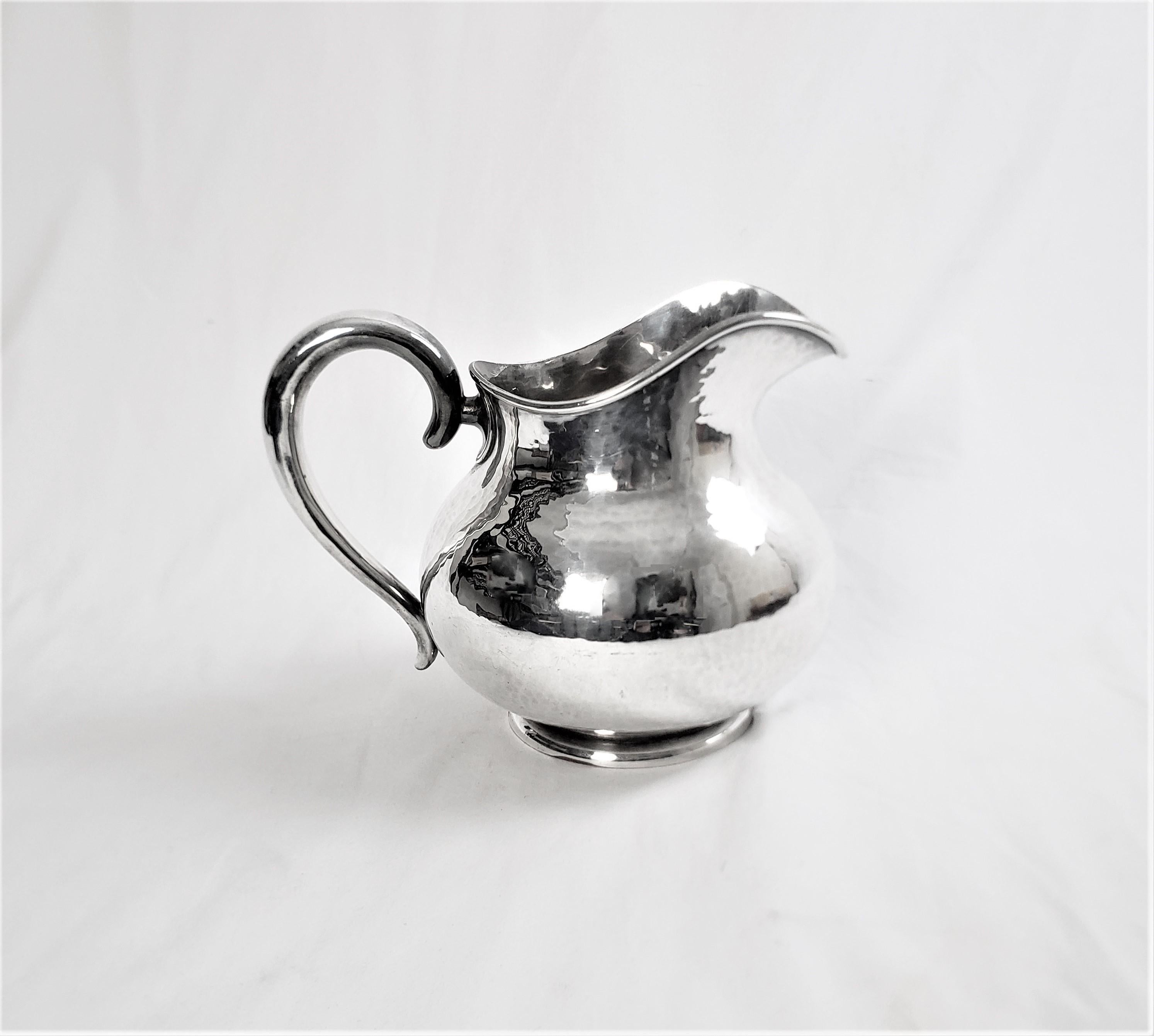 Antique Hand Hammered Silver Plated Water Pitcher 1