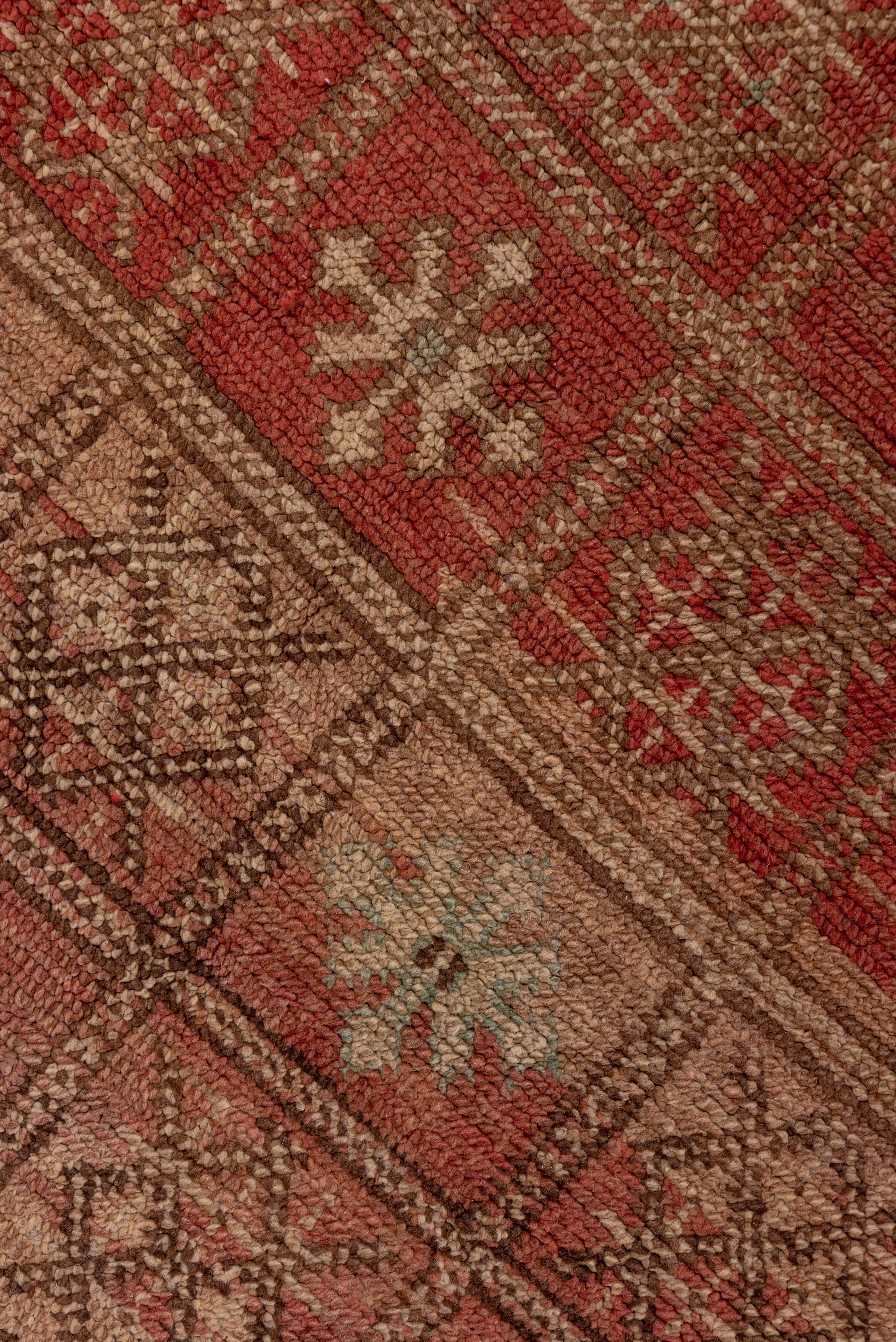 Wool Antique Hand-Knotted Anatolian Rug Repeating Star Motif For Sale