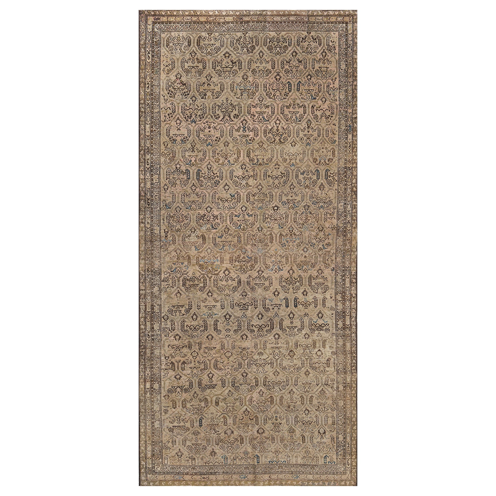 Antiquities Tapis en laine Malayer noué à la main à motifs floraux