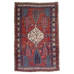 Antique Geometric Kazak Rug