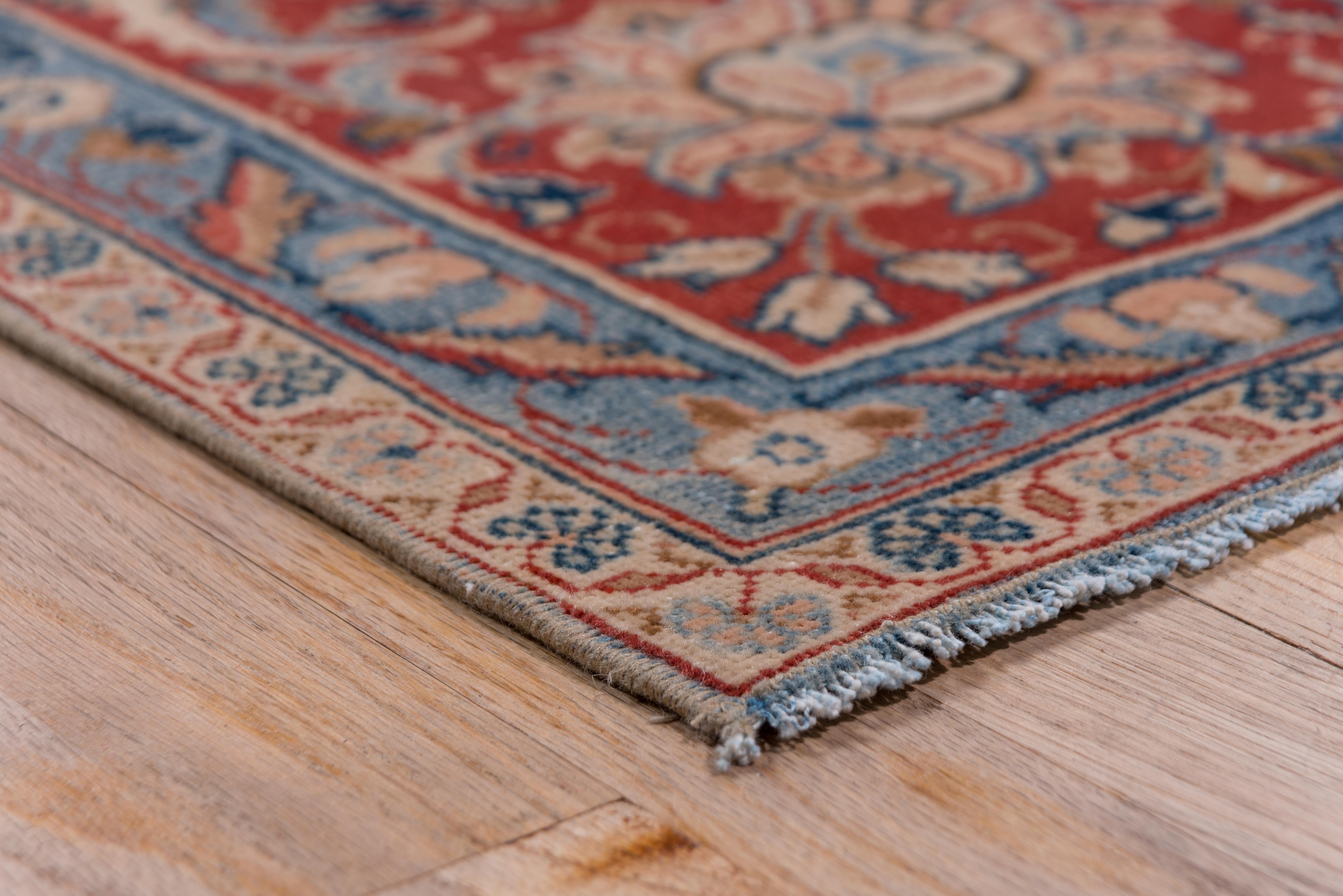 Antiker handgeknüpfter Kashan-Teppich - Klassisches persisches Medaillon-Design im Angebot 2