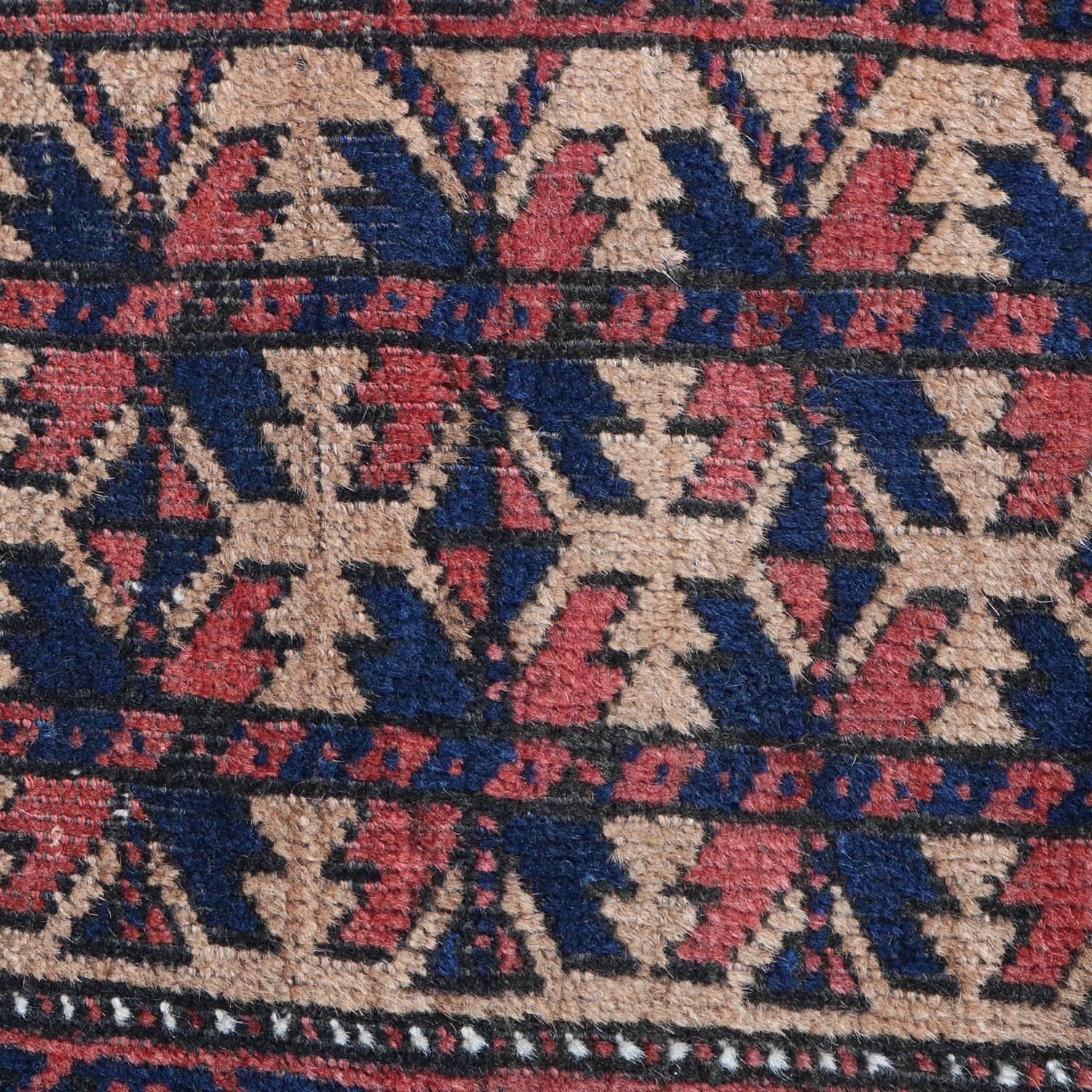 Antique Hand-Knotted Persian Baluch Prayer Rug, 1900 9