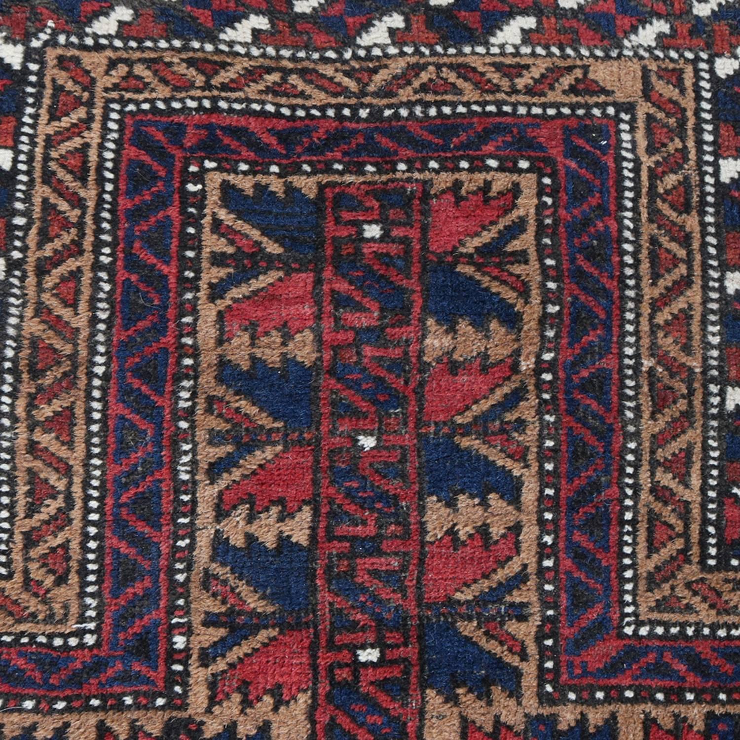 Antique Hand-Knotted Persian Baluch Prayer Rug, 1900 2