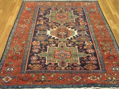 Antique Hand-Knotted Persian Karajeh Rug