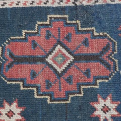Antique Hand-Knotted Persian Shirvan Tribal Oriental Rug, circa 1900