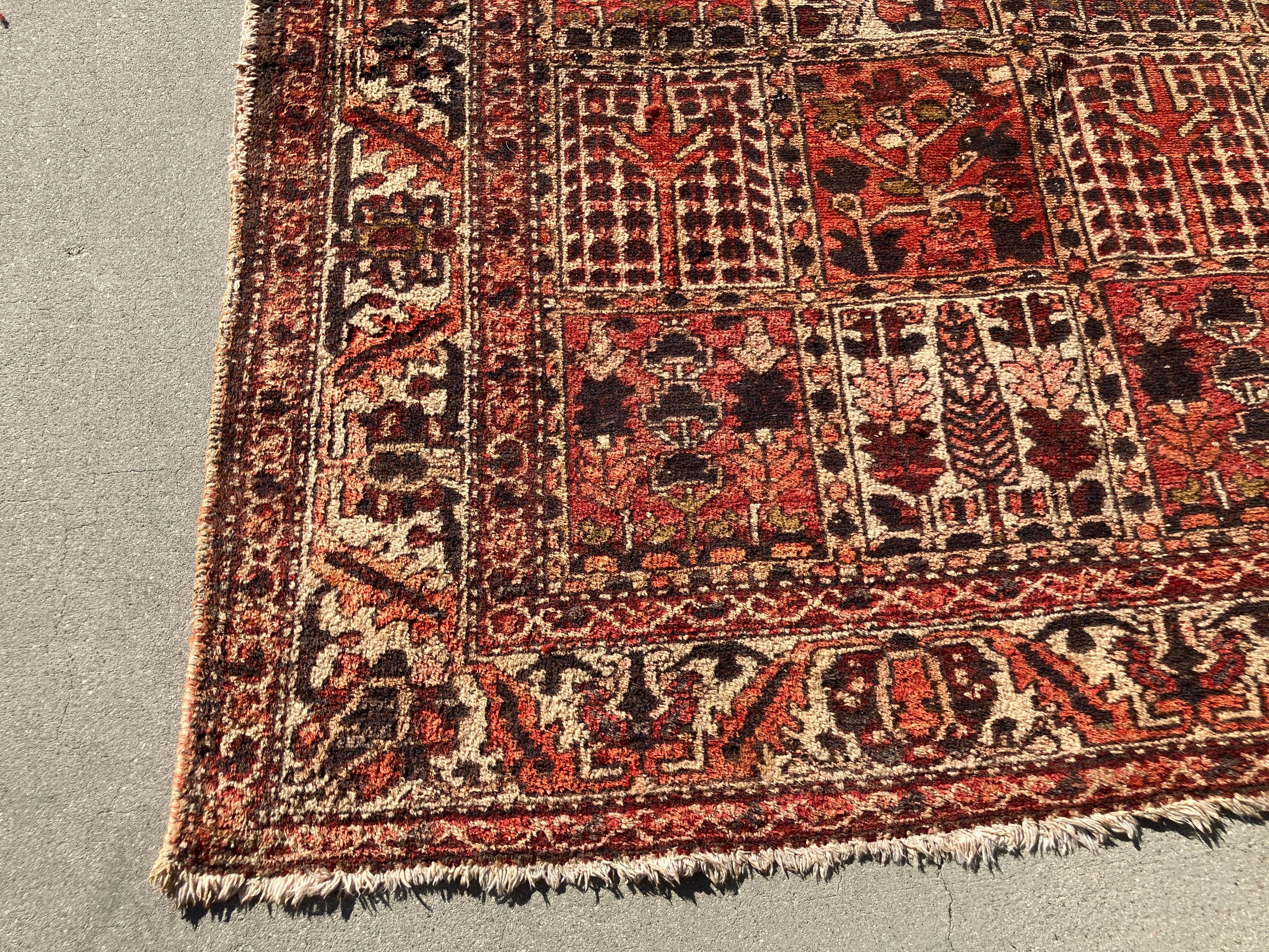 Bohemian Antique Hand-Knotted Rug from Turkey For Sale