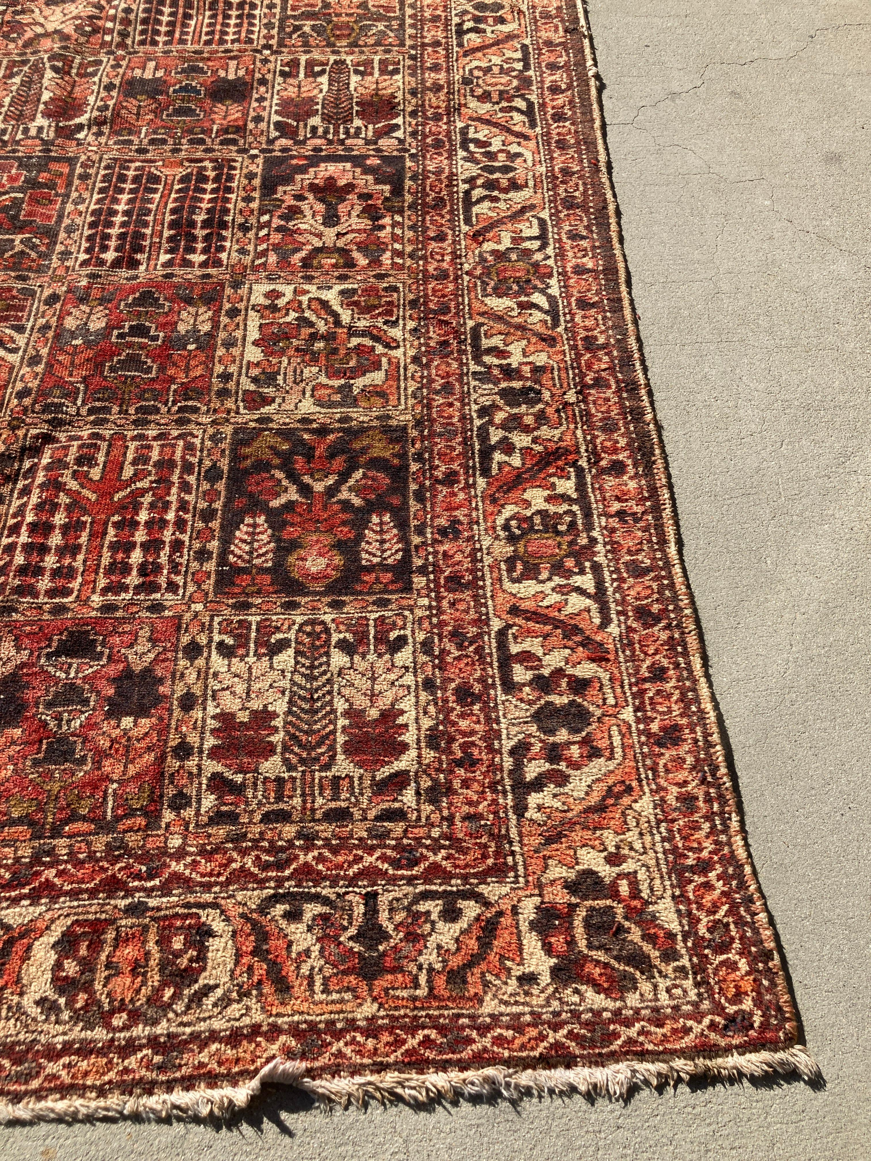 Wool Antique Hand-Knotted Rug from Turkey For Sale