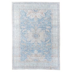 Antique Hand-Knotted Sivas Rug – Ottoman Floral Medallion Design