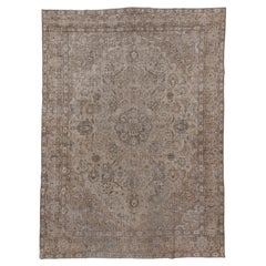 Antique Hand-Knotted Tabriz Rug – Persian Medallion Design