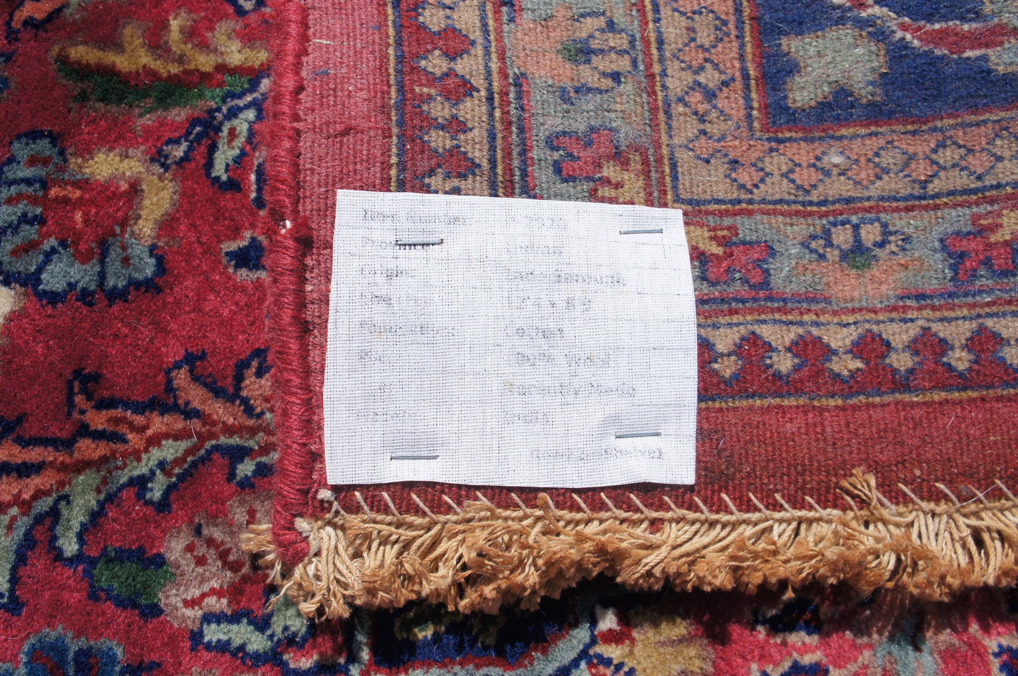 Antique Hand knotted Wool Mahajiran Sarugh Sarouk Persian Area Rug 2