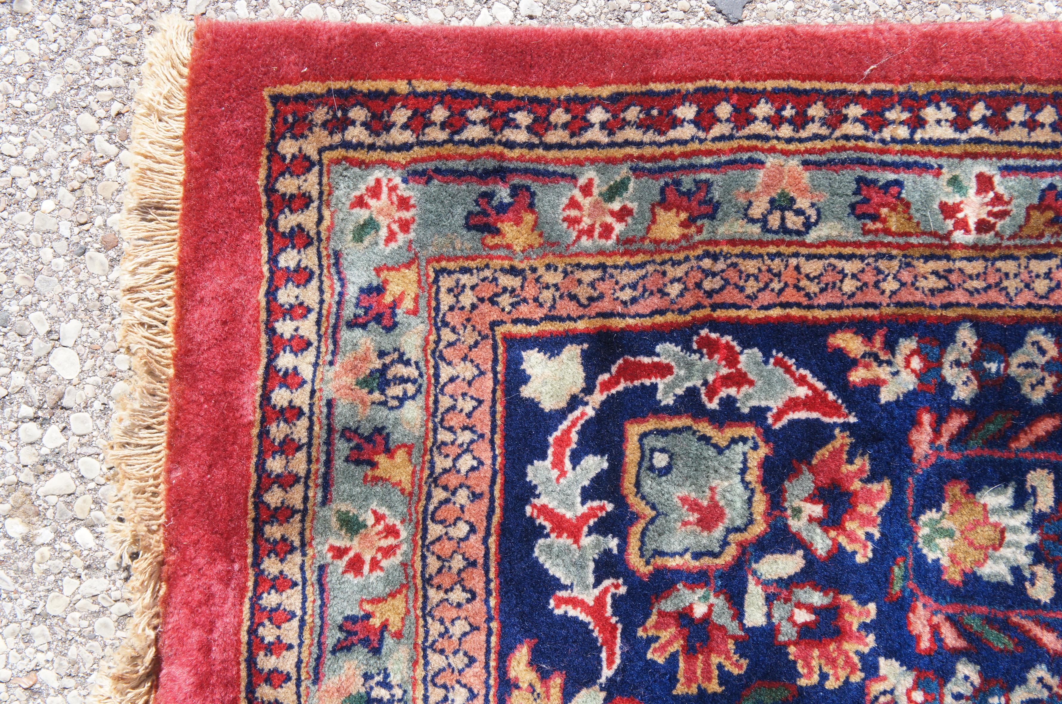 Antique Hand knotted Wool Mahajiran Sarugh Sarouk Persian Area Rug 3