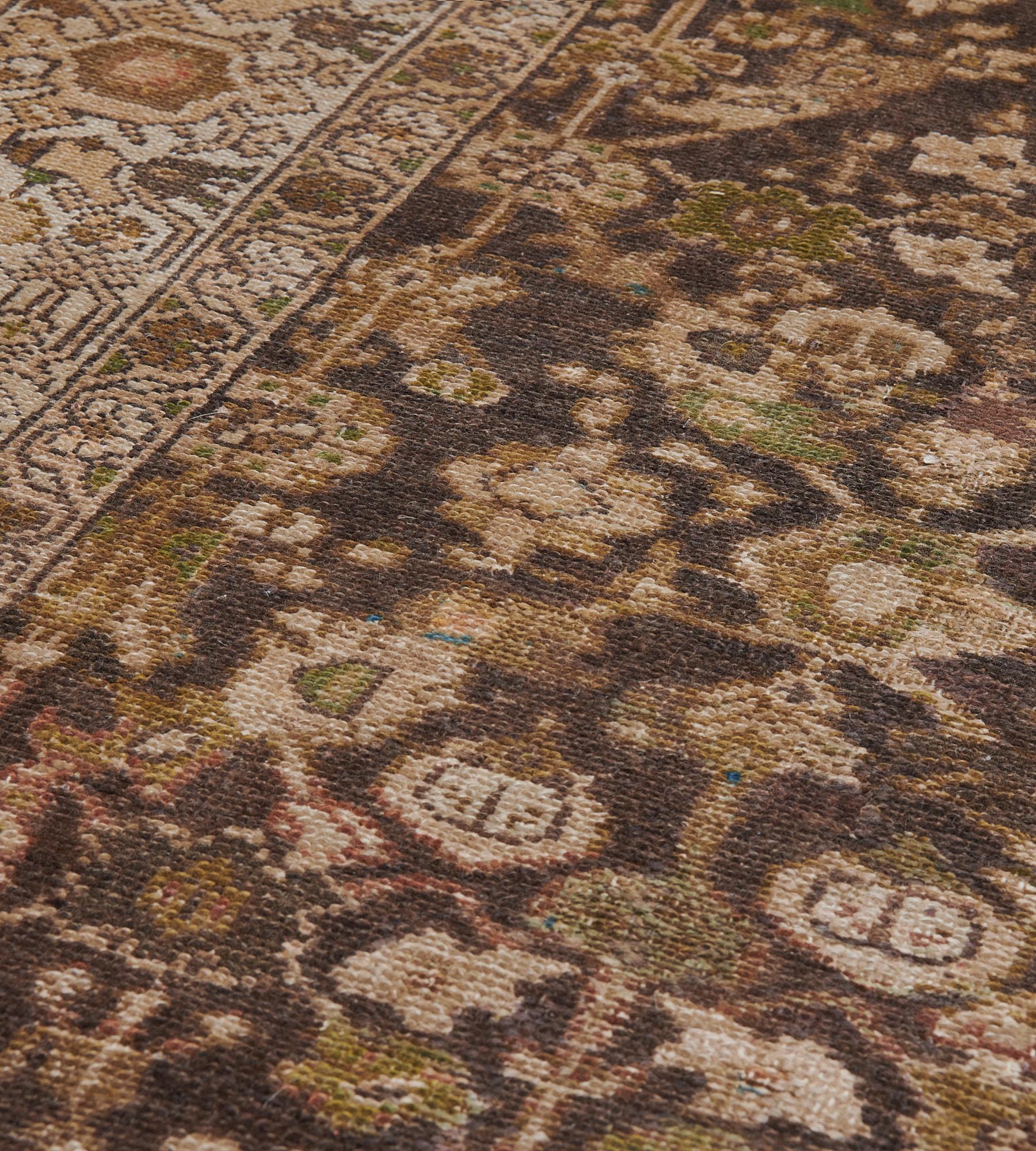 Antiquités Tapis persan en laine nouée à la main Malayer Bon état - En vente à West Hollywood, CA