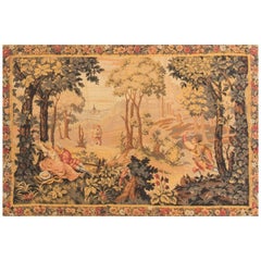 Antique Hand-Loomed French Tapestry, circa 1890