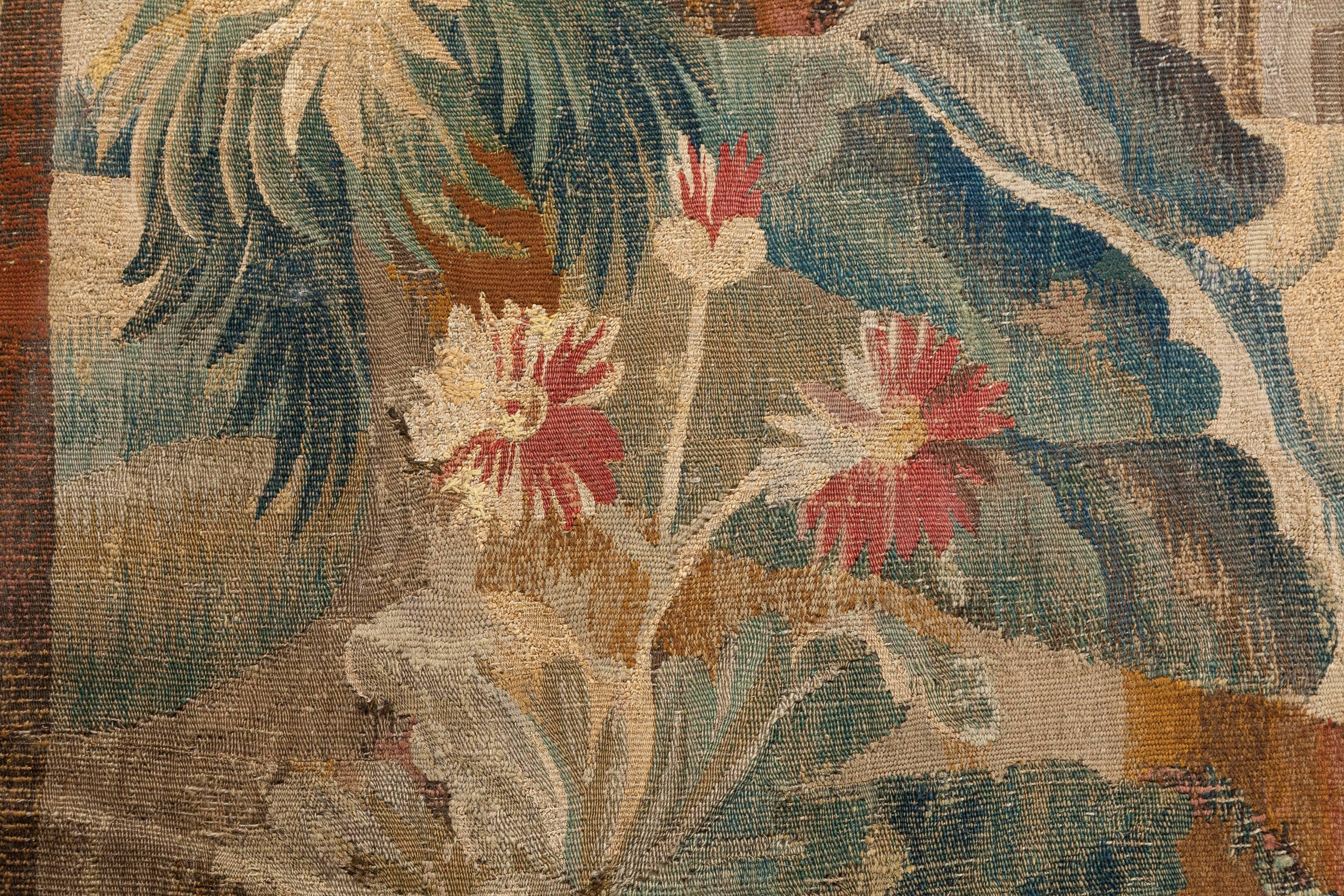 Hand-Loomed Landscape with Stream Tapestry, Aubusson France, Late 17th Century In Good Condition For Sale In Wilmington, DE