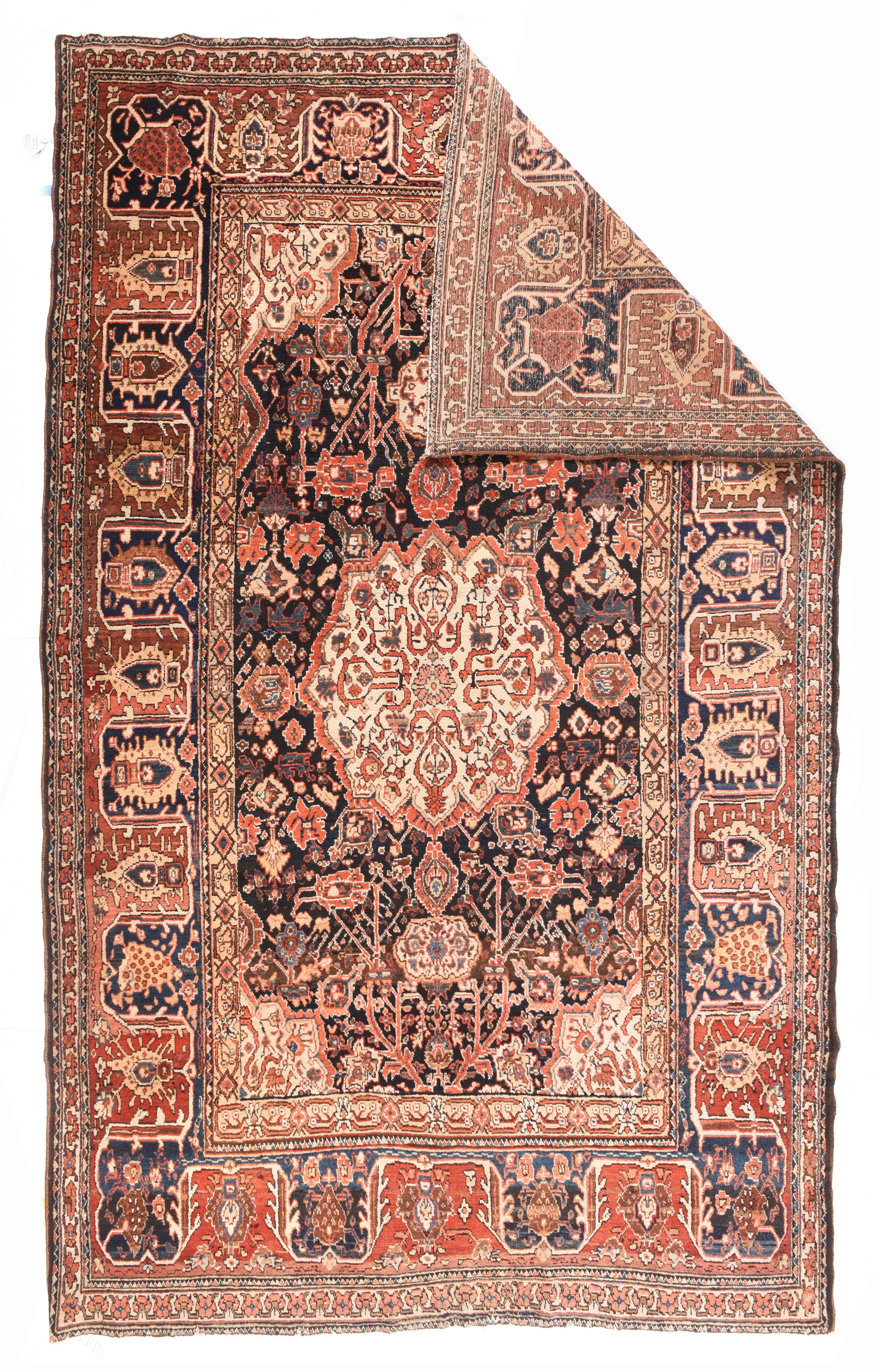 Hand-Knotted Antique Persian Bakhtiari For Sale