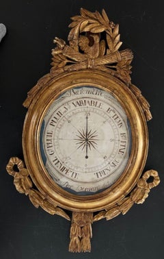 Antique Hand Made Barometer by Barnard Au Havre, c. 1800