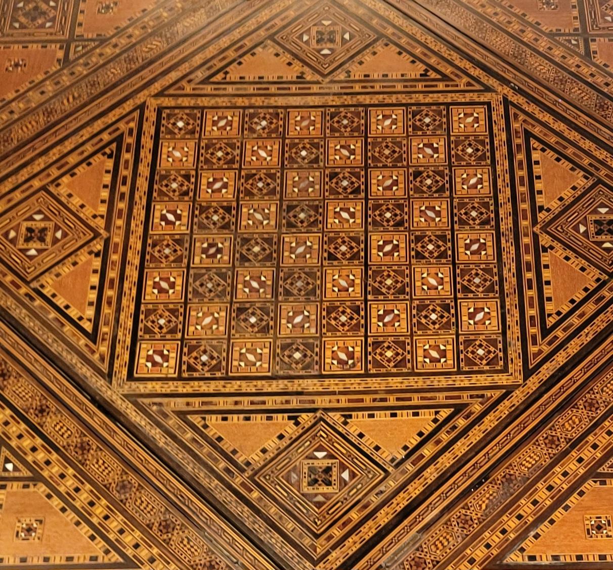 Antique Hand Made Inlaid Multi Game Table 3