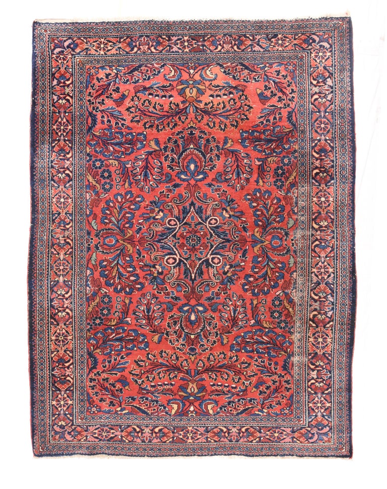 Antique Handmade Lillihan Persian Rug For Sale at 1stdibs