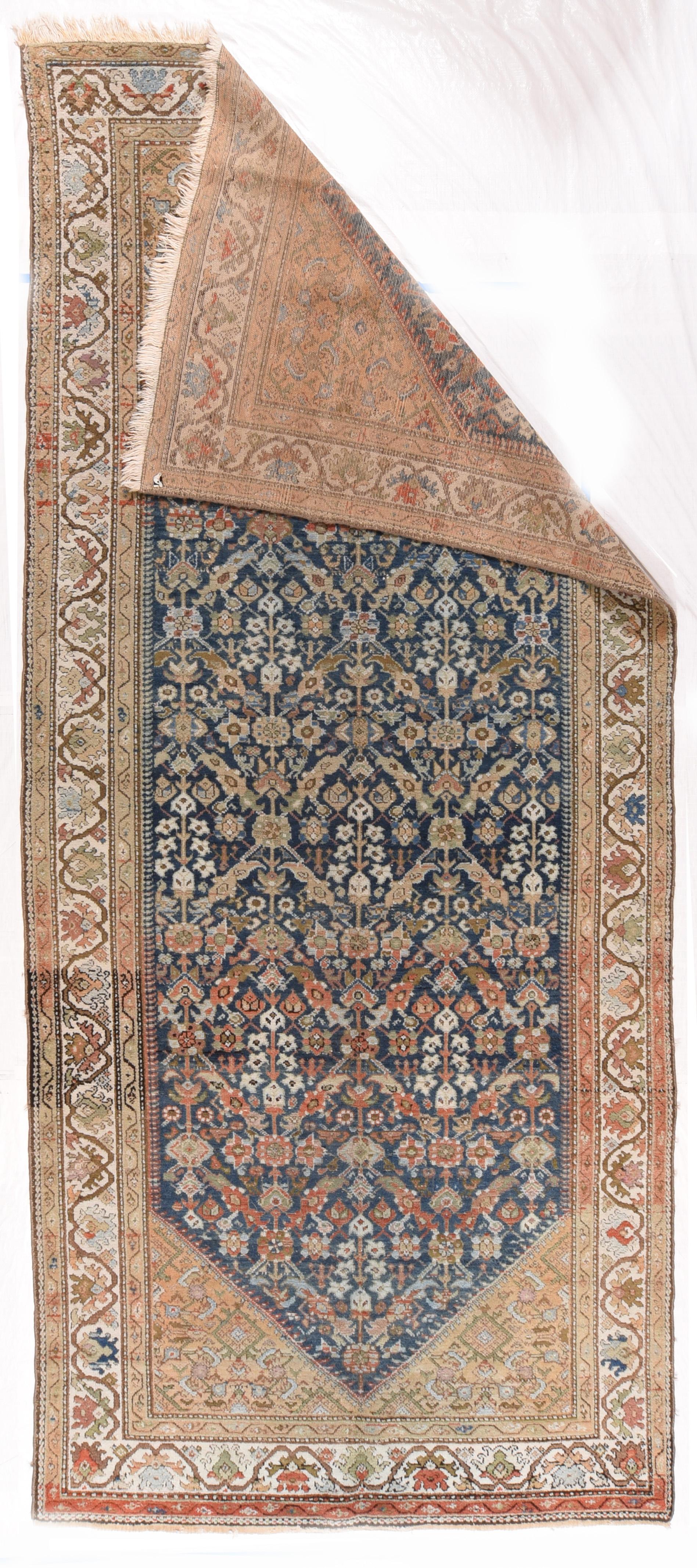 Asian Antique Persian Malayer Long Rug For Sale