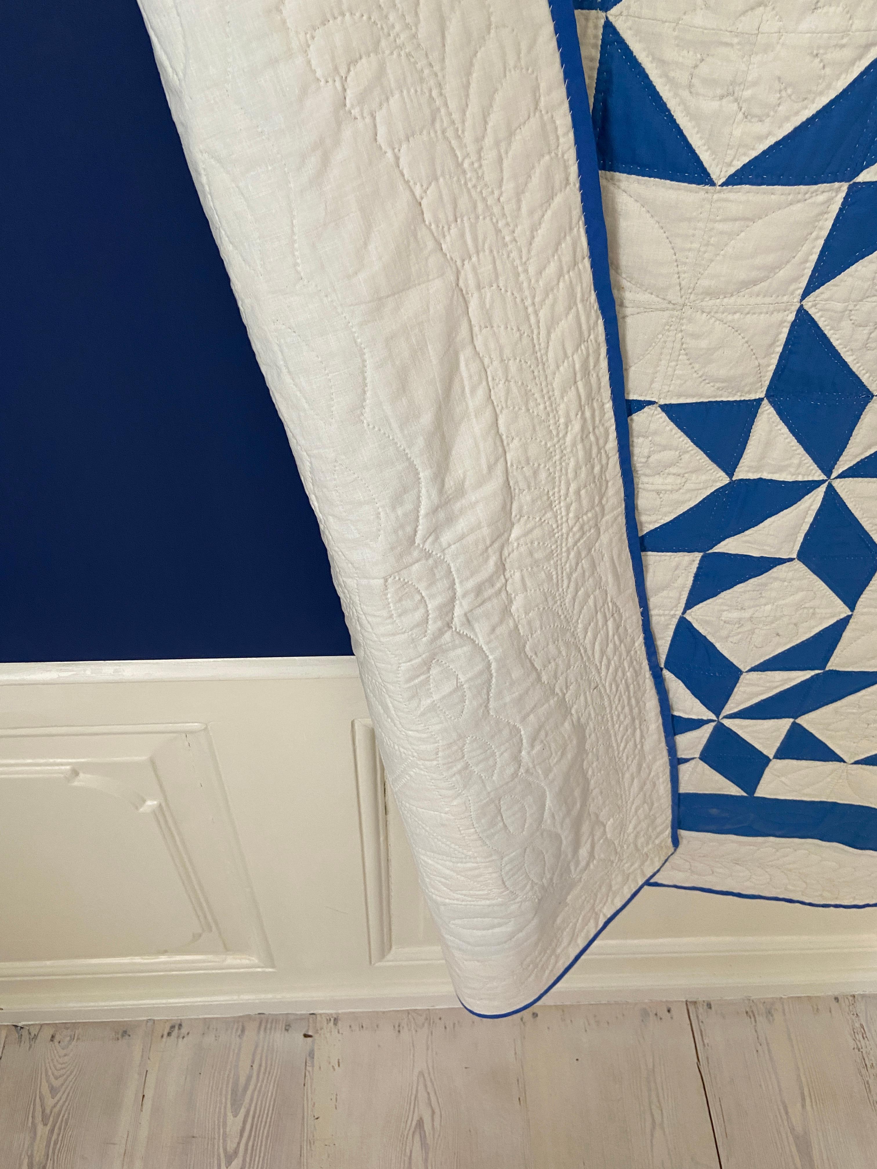 vintage blue and white quilts