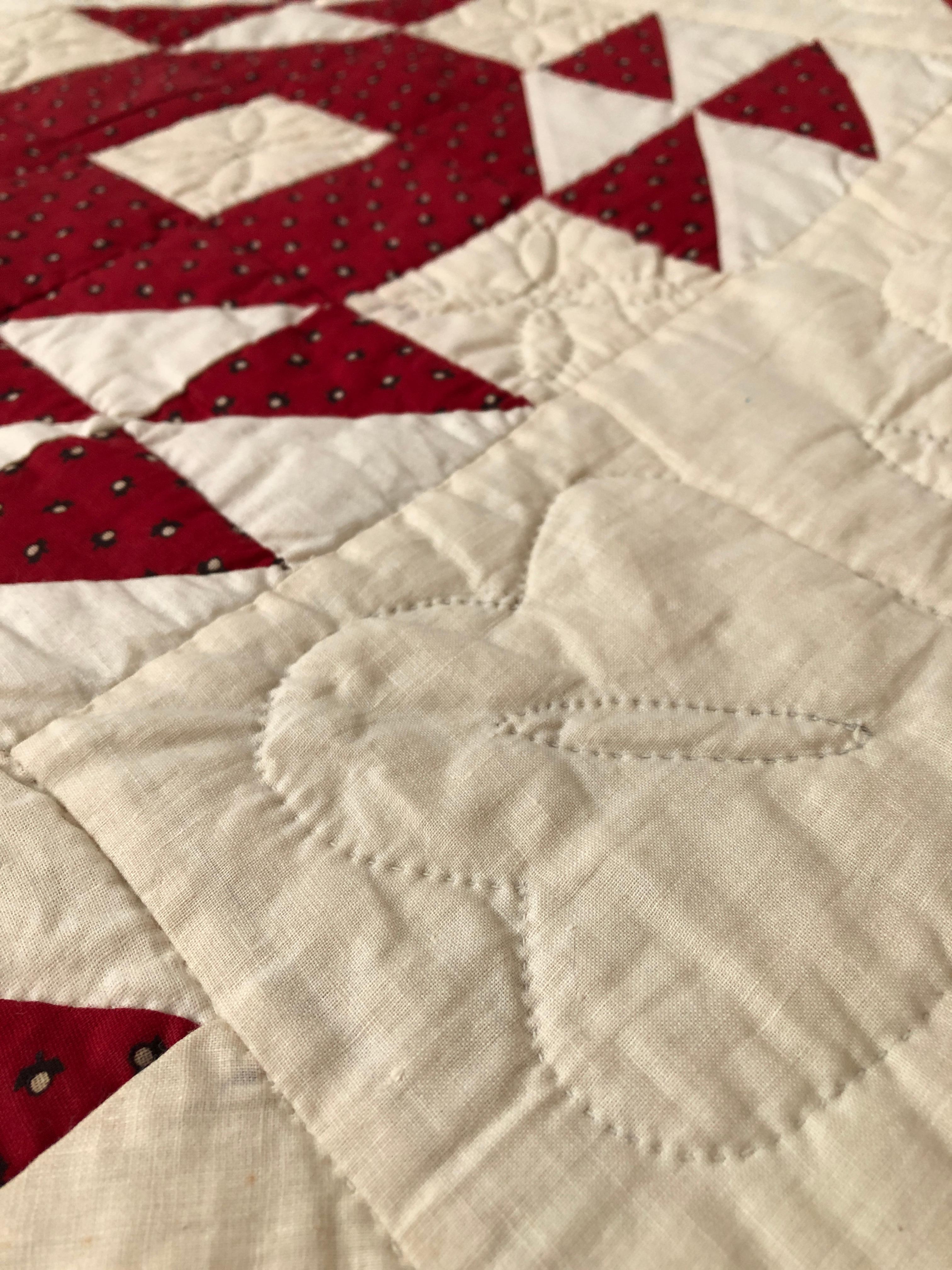 Late 19th Century Antique Handmade Patchwork 