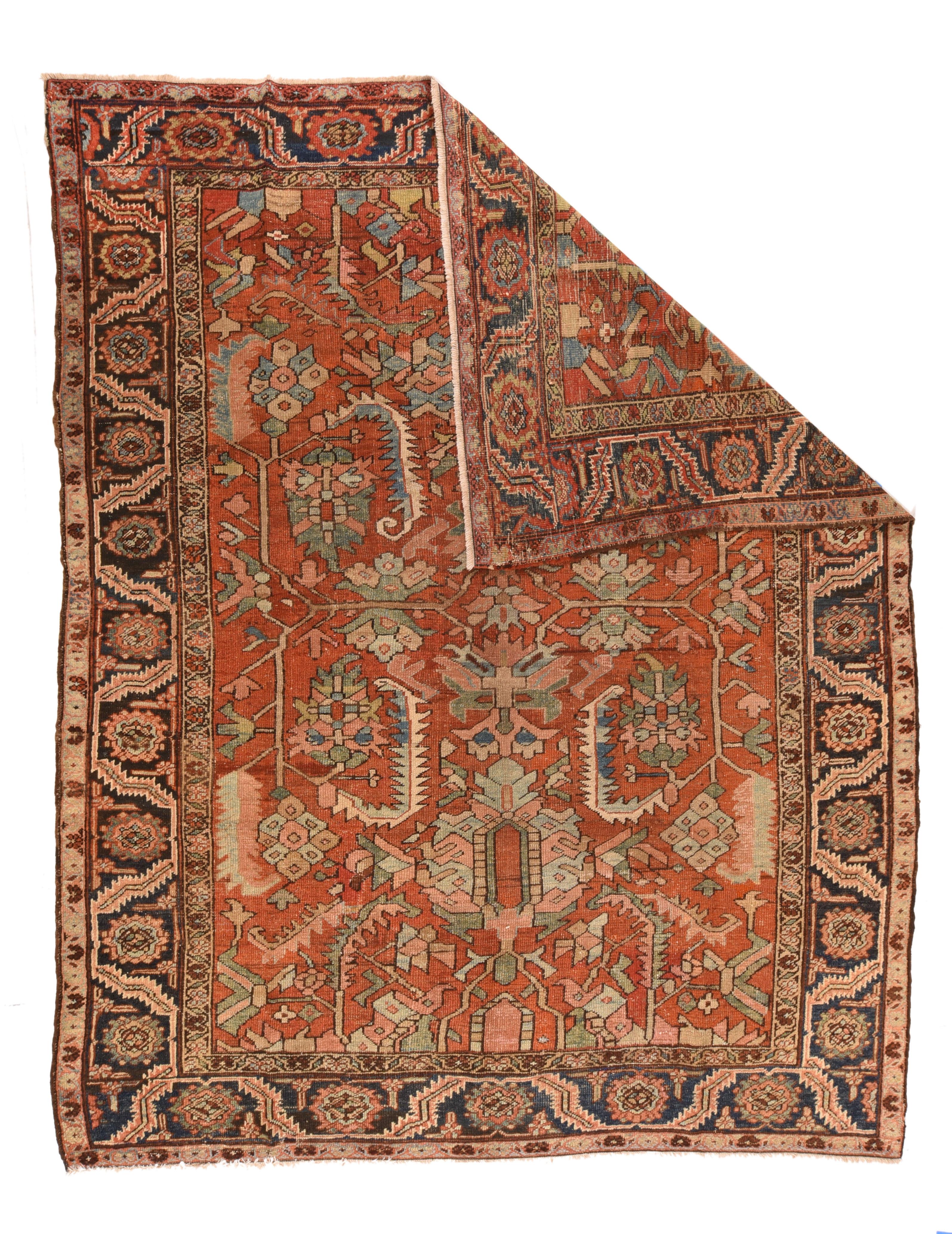 Antique Persian Heriz Area Rug
       