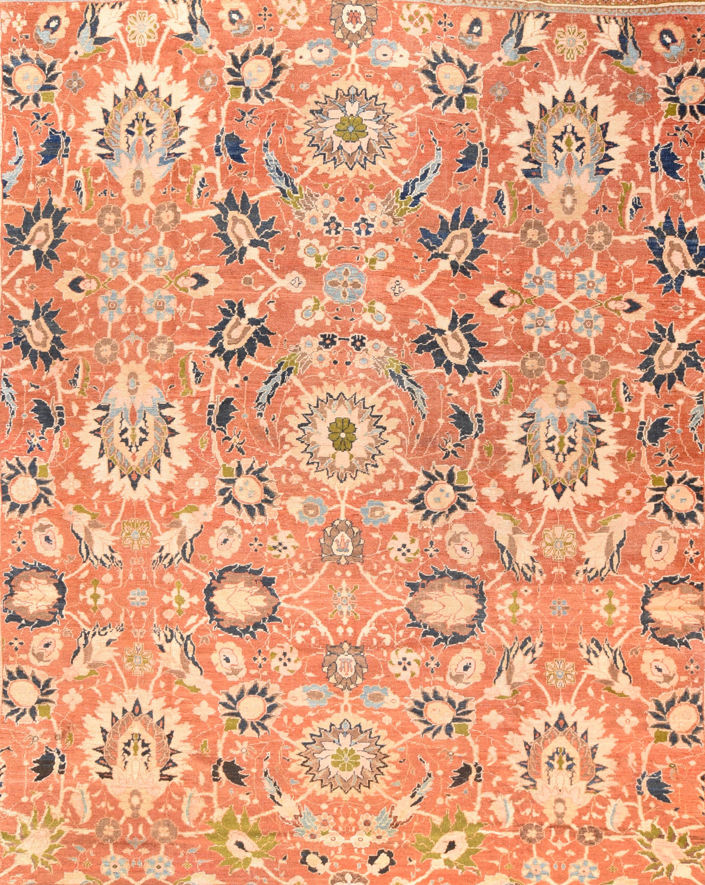 Antique Persian Sultanabad Area Rug
 