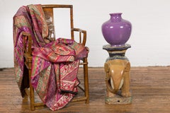 Antique Hand-Painted Annamese Ceramic Garden Stool from Vietnam, circa 1900