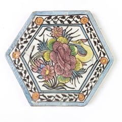 Antique Hand-painted Ceramic Tiles