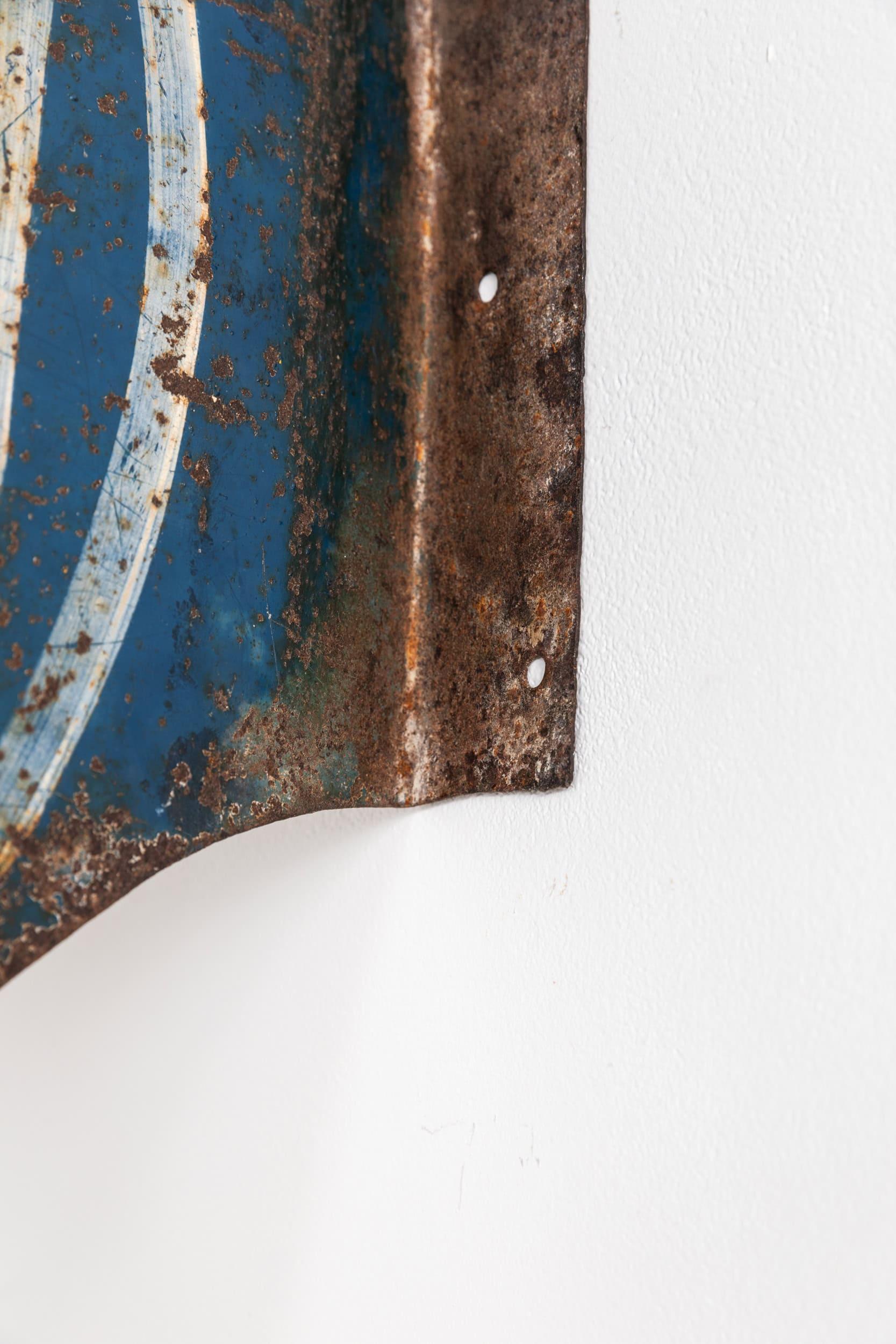 Antikes handbemaltes doppelseitiges französisches Cafe-Wandschild. ca. 1920 (Handbemalt) im Angebot