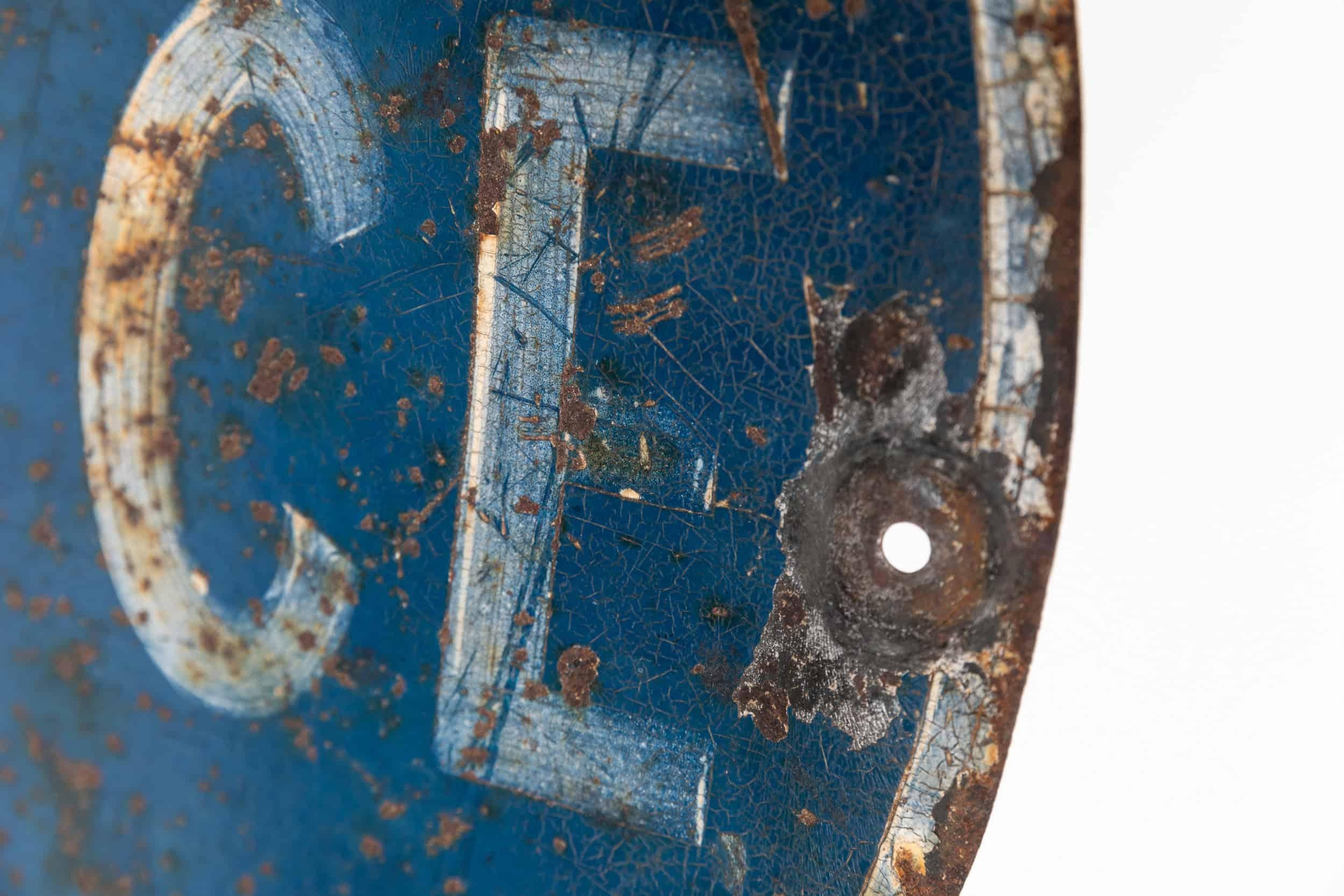 Antikes handbemaltes doppelseitiges französisches Cafe-Wandschild. ca. 1920 im Zustand „Relativ gut“ im Angebot in London, GB