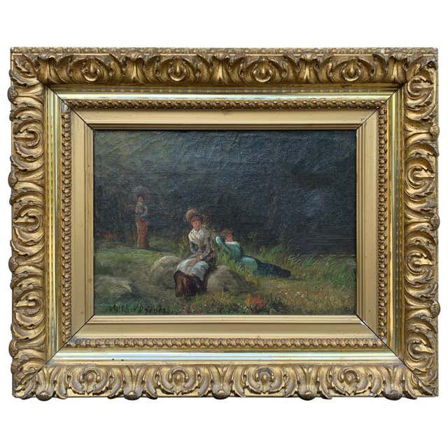 Very Large Antique Landscape Oil Painting In Antique Gilt Frame At 1stDibs very-large-antique-landscape-oil-painting-in-antique-gilt-frame-at-1stdibs