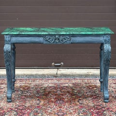 Antique Hand Painted French Console Table